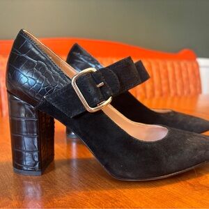 Nine West Croc-Embossed Heels 7.5